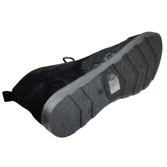 Women Closed Toe Ankle Shoe Embroidered Flower N41 - Picture 6 of 6